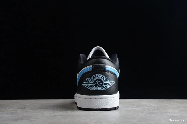 White University 1 Black (W) DC0774-041  Jordan Blue Low 0724